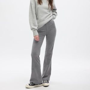 New! High Rise Vegan Suede '70s Flare Jeans